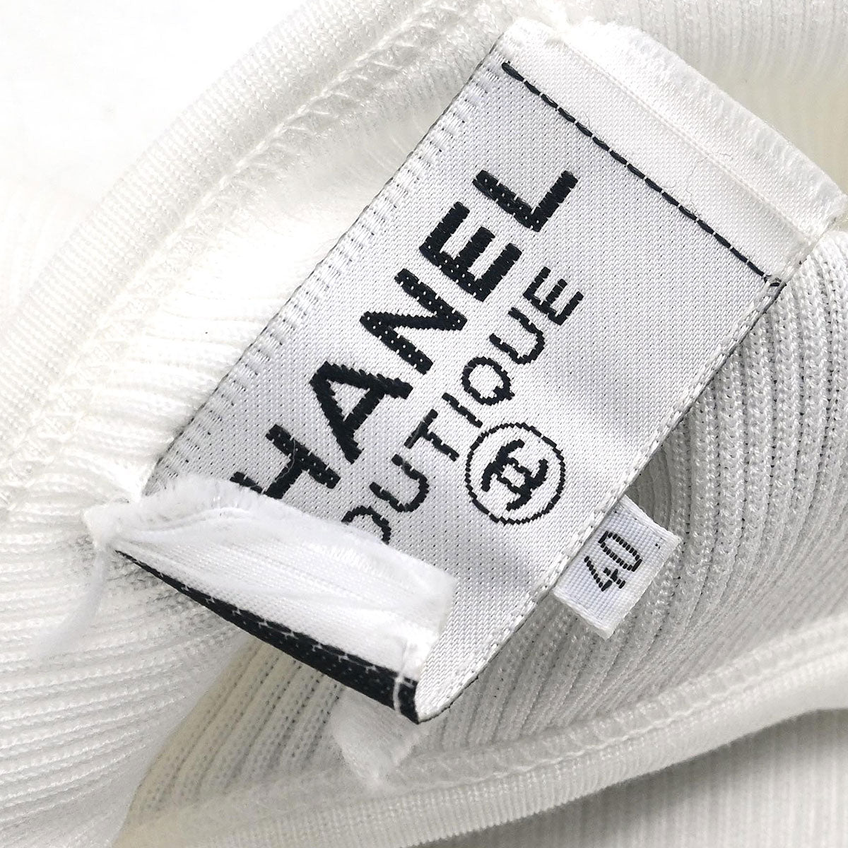 Chanel Sleeveless Tank Top White #40