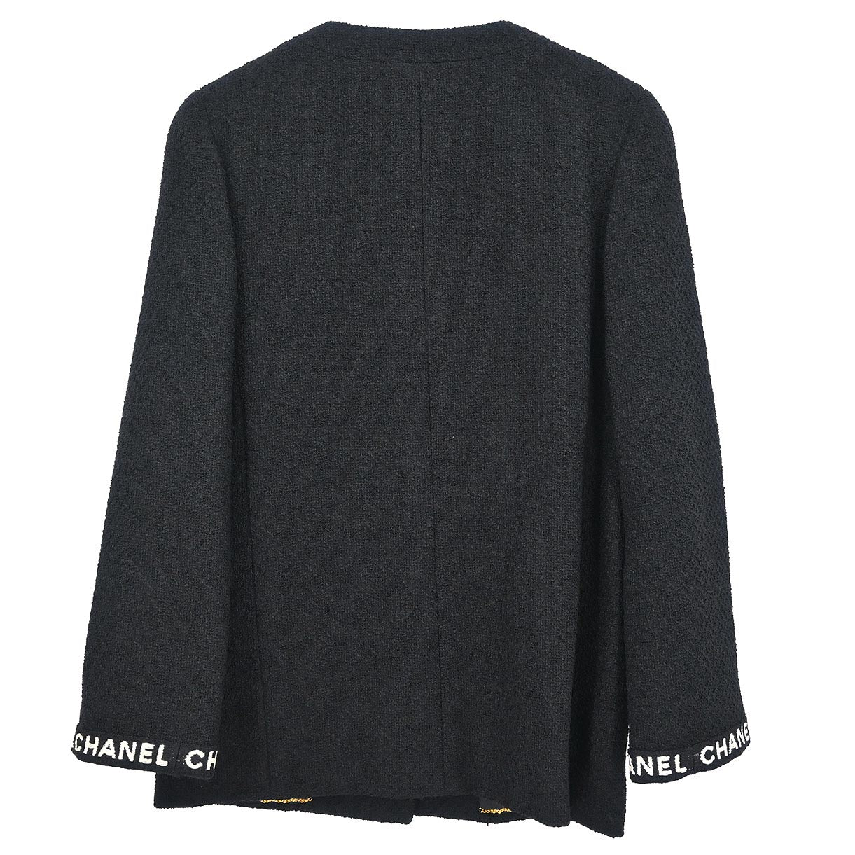 Chanel 1995 Single Breasted Jacket Black #38