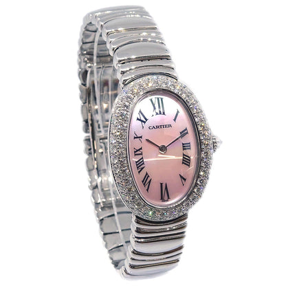 Cartier Baignoire Ref.1955 Quartz Watch 18KWG Diamond