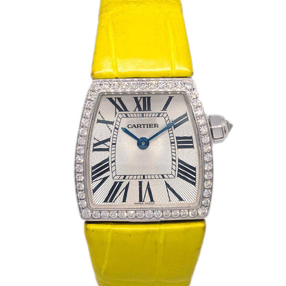 Cartier * La Dona SM Ref.2905 Quartz Watch 18KWG Crocodile