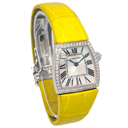 Cartier * La Dona SM Ref.2905 Quartz Watch 18KWG Crocodile
