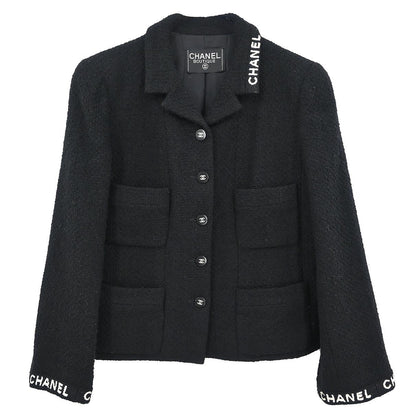 Chanel Single Breasted Jacket Black