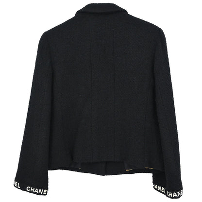 Chanel Single Breasted Jacket Black