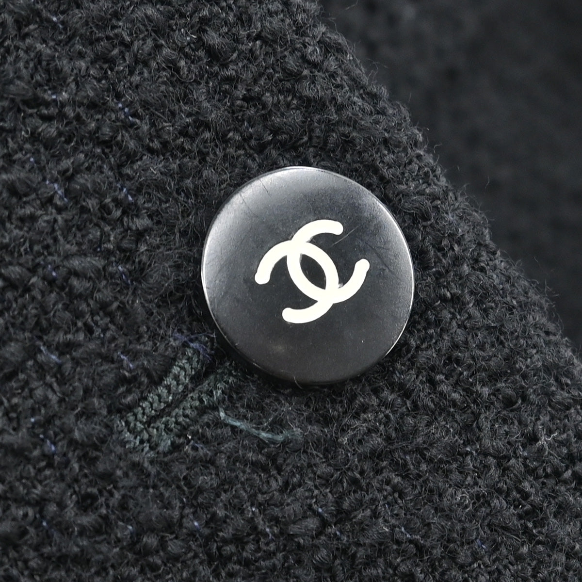 Chanel Single Breasted Jacket Black