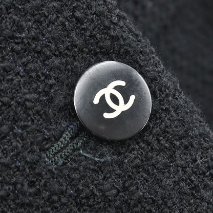 Chanel Single Breasted Jacket Black
