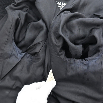 Chanel Single Breasted Jacket Black