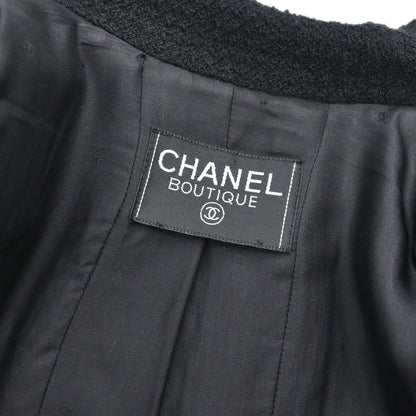 Chanel Single Breasted Jacket Black