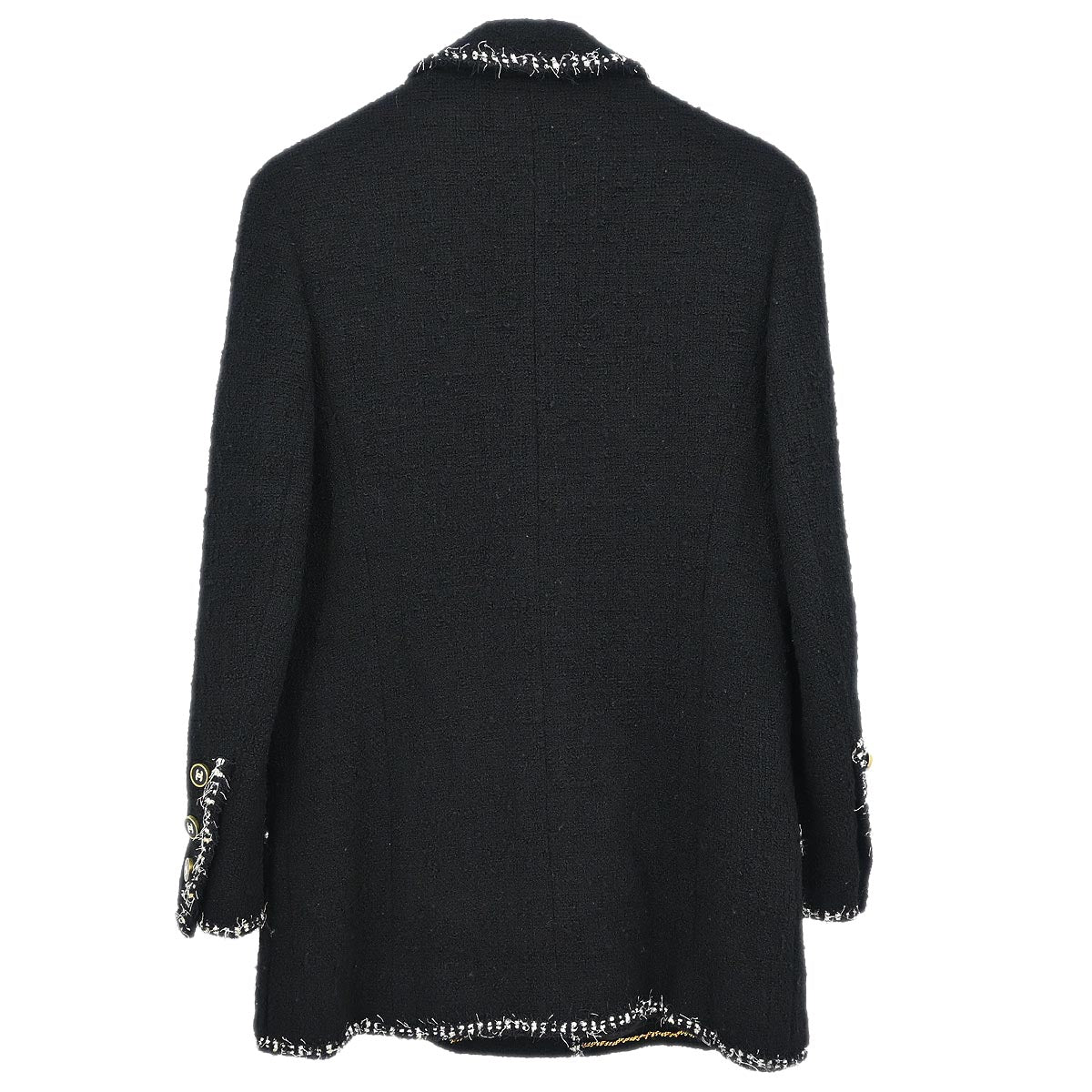 Chanel Double Breasted Jacket Black