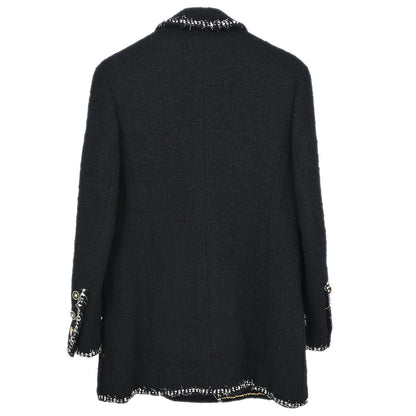 Chanel Double Breasted Jacket Black
