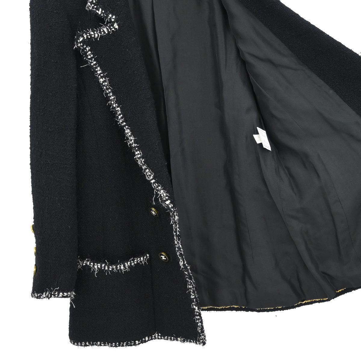 Chanel Double Breasted Jacket Black