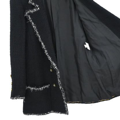 Chanel Double Breasted Jacket Black