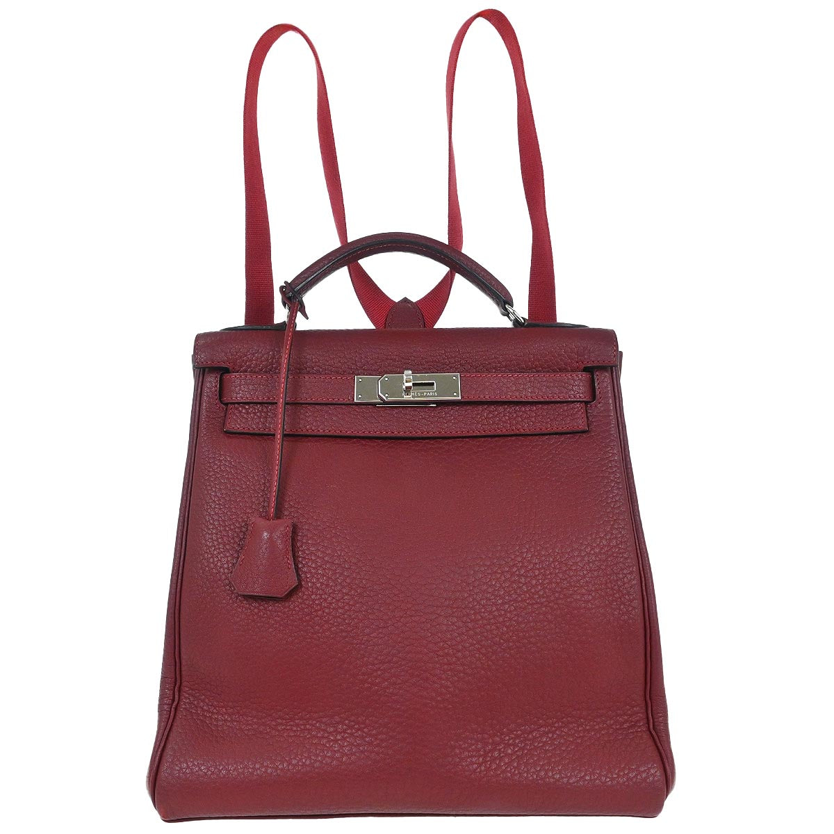 Hermes Rouge H Fjord Kelly A Dos GM Backpack