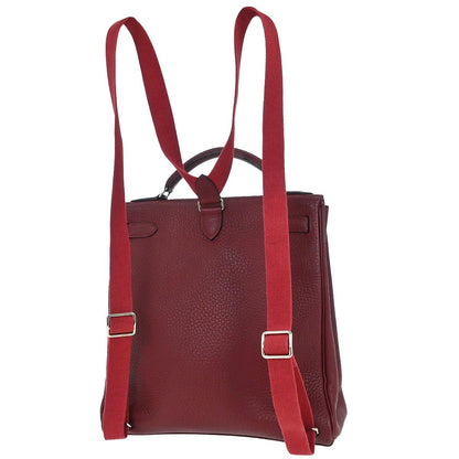 Hermes Rouge H Fjord Kelly A Dos GM Backpack