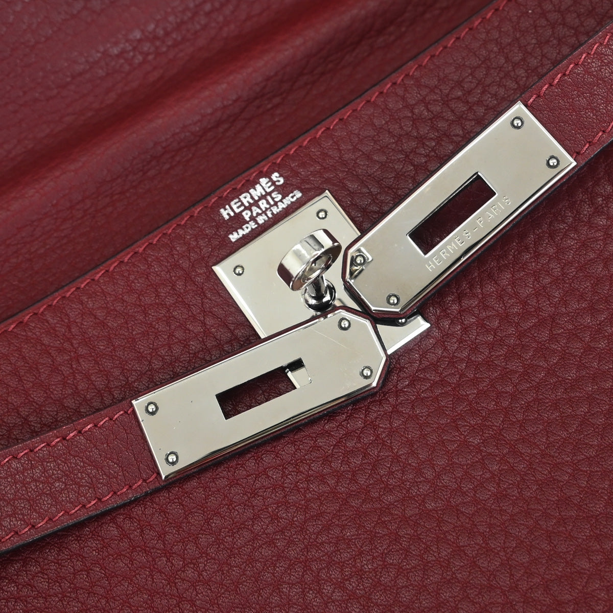 Hermes Rouge H Fjord Kelly A Dos GM Backpack