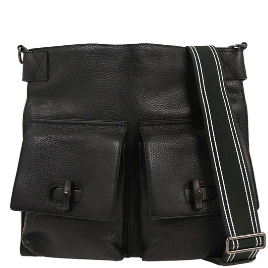 Gucci Black Bamboo Shoulder Bag