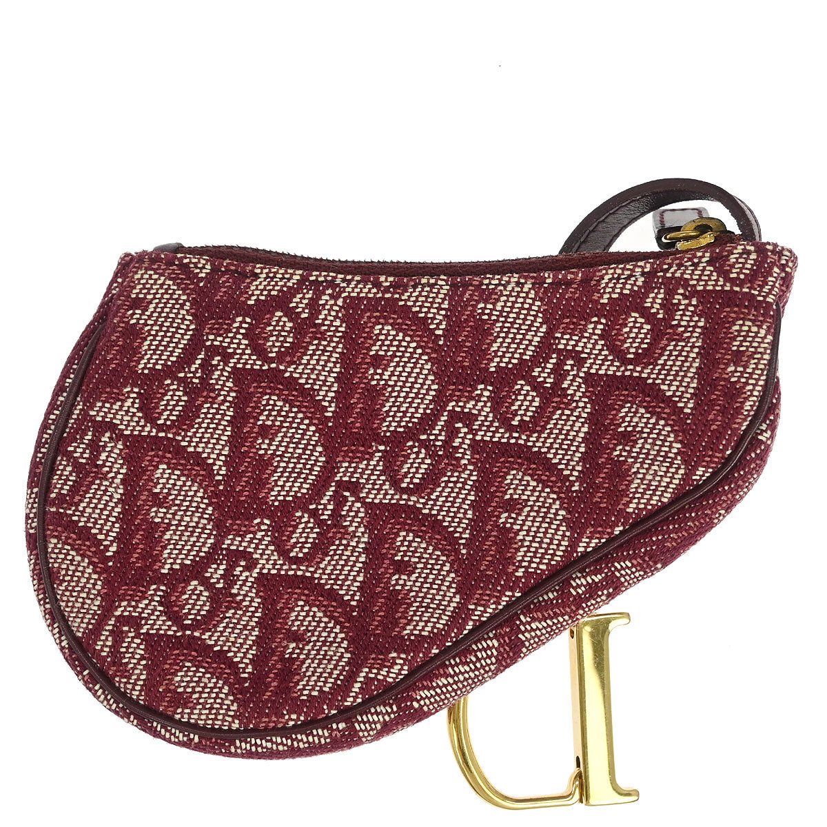 Christian Dior Trotter Saddle Coin Purse Wallet Mini Pouch Bag