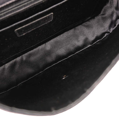 Chanel 2000-2002 Black Nylon Travel Line Single Flap Shoulder Bag