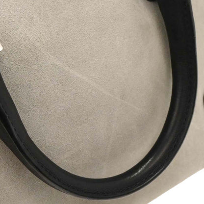 Loewe Light Gray Suede Amazona Handbag