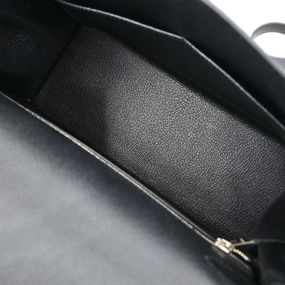 Hermes Black Epsom Kelly 28 Sellier 2way Shoulder Handbag