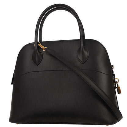 Hermes Black Box Calf Bolide 31 2way Shoulder Handbag