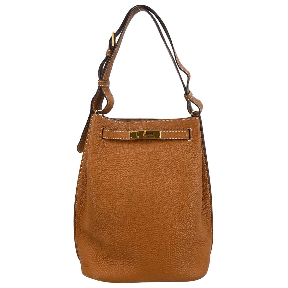 Hermes Gold Togo So Kelly 22 Shoulder Bag