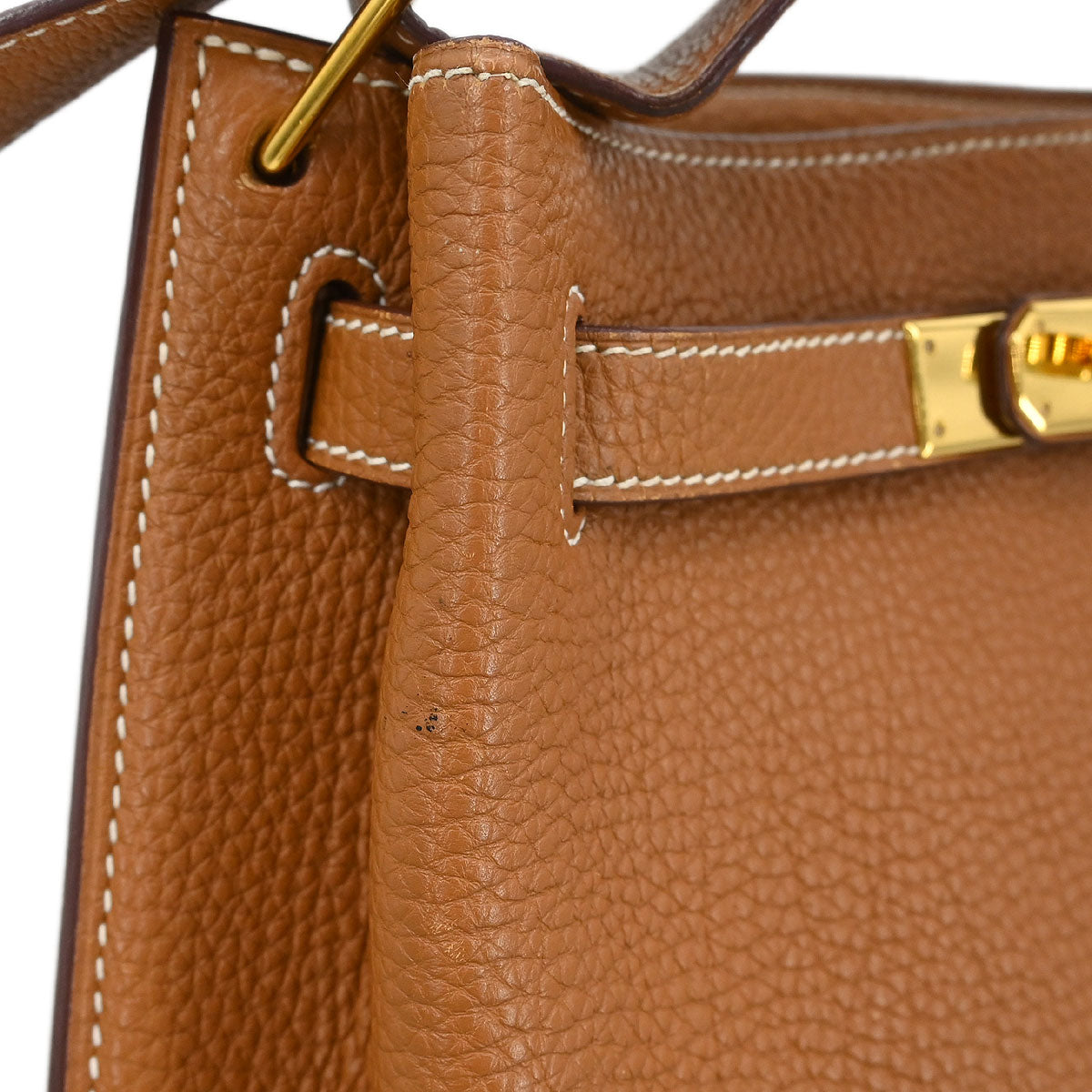 Hermes Gold Togo So Kelly 22 Shoulder Bag