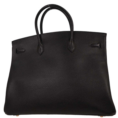Hermes Black Ardennes Birkin 40 Handbag