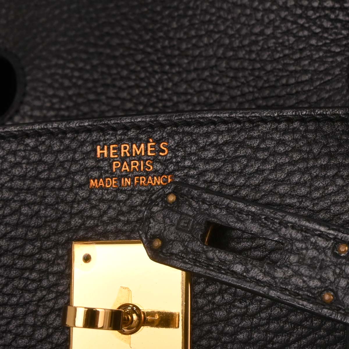 Hermes Black Ardennes Birkin 40 Handbag