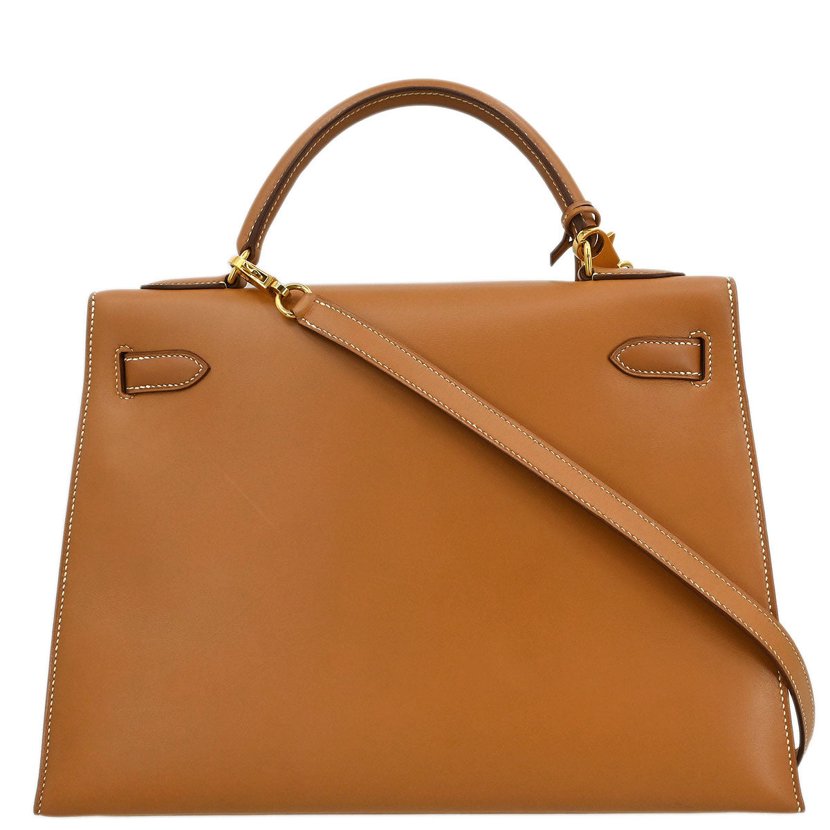 Hermes Natural Veau Chamonix Kelly 32 Sellier 2way Shoulder Handbag