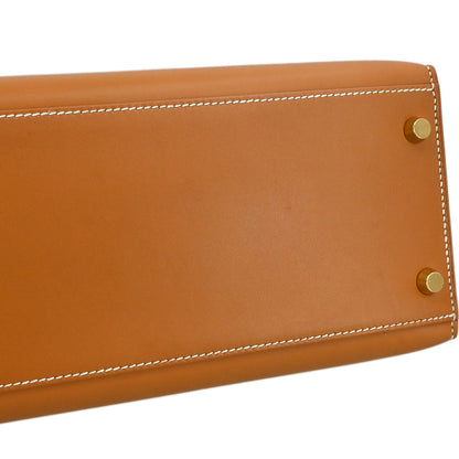 Hermes Natural Veau Chamonix Kelly 32 Sellier 2way Shoulder Handbag