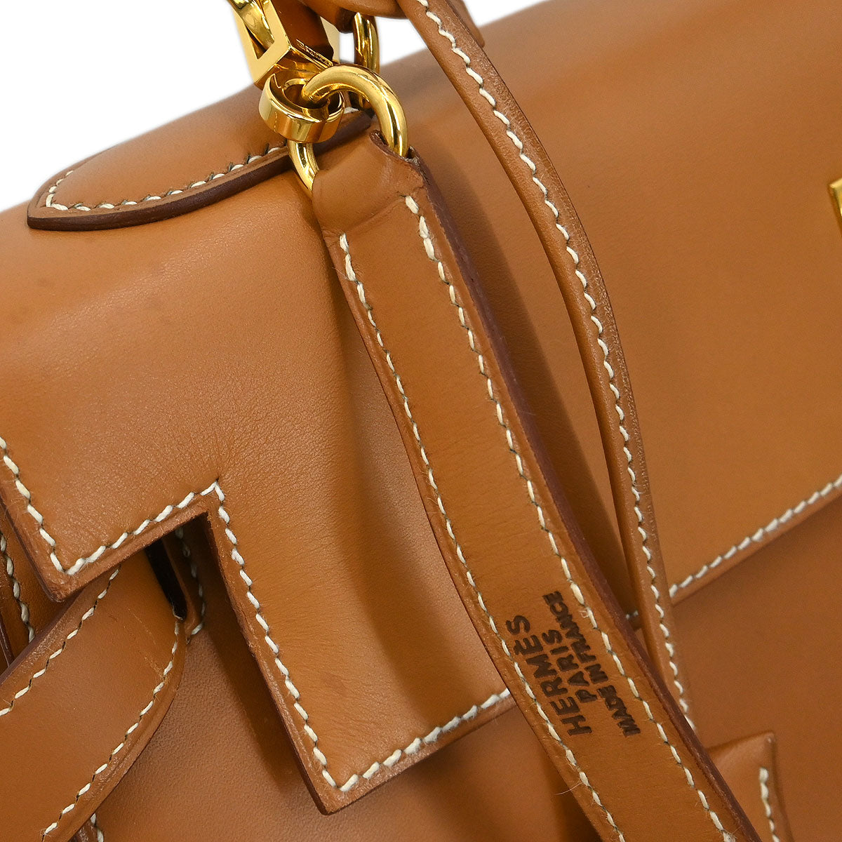 Hermes Natural Veau Chamonix Kelly 32 Sellier 2way Shoulder Handbag