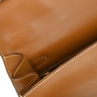 Hermes Natural Veau Chamonix Kelly 32 Sellier 2way Shoulder Handbag