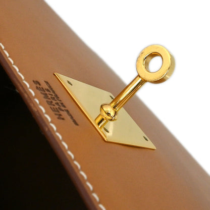 Hermes Natural Veau Chamonix Kelly 32 Sellier 2way Shoulder Handbag