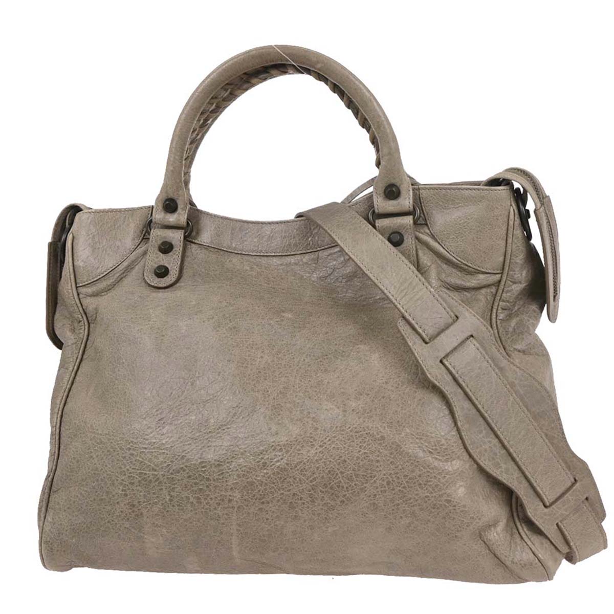 Balenciaga Gray Classic Velo 2way Shoulder Handbag