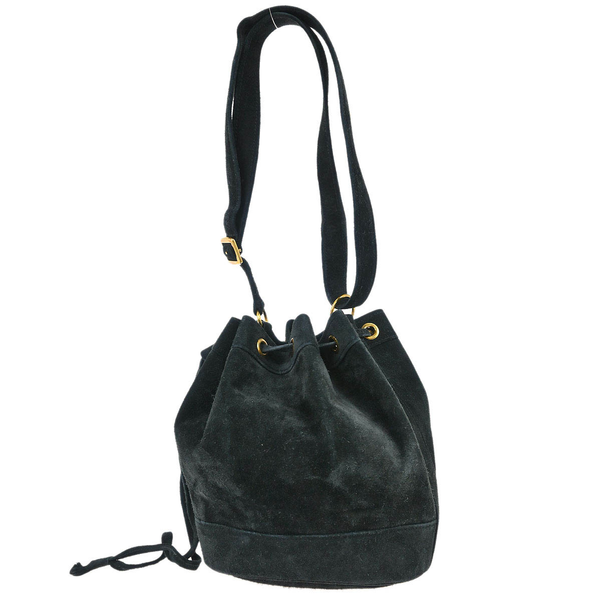 Hermes Black Doblis Market PM Bucket Shoulder Bag