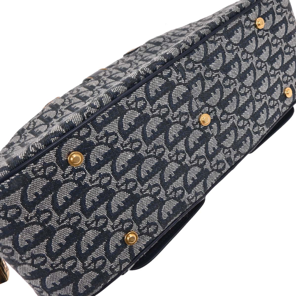 Christian Dior Navy Double Saddle Trotter Handbag