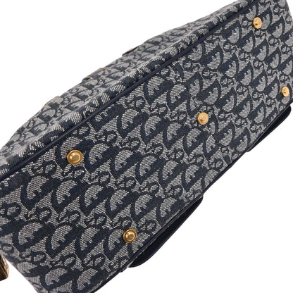 Christian Dior Navy Double Saddle Trotter Handbag
