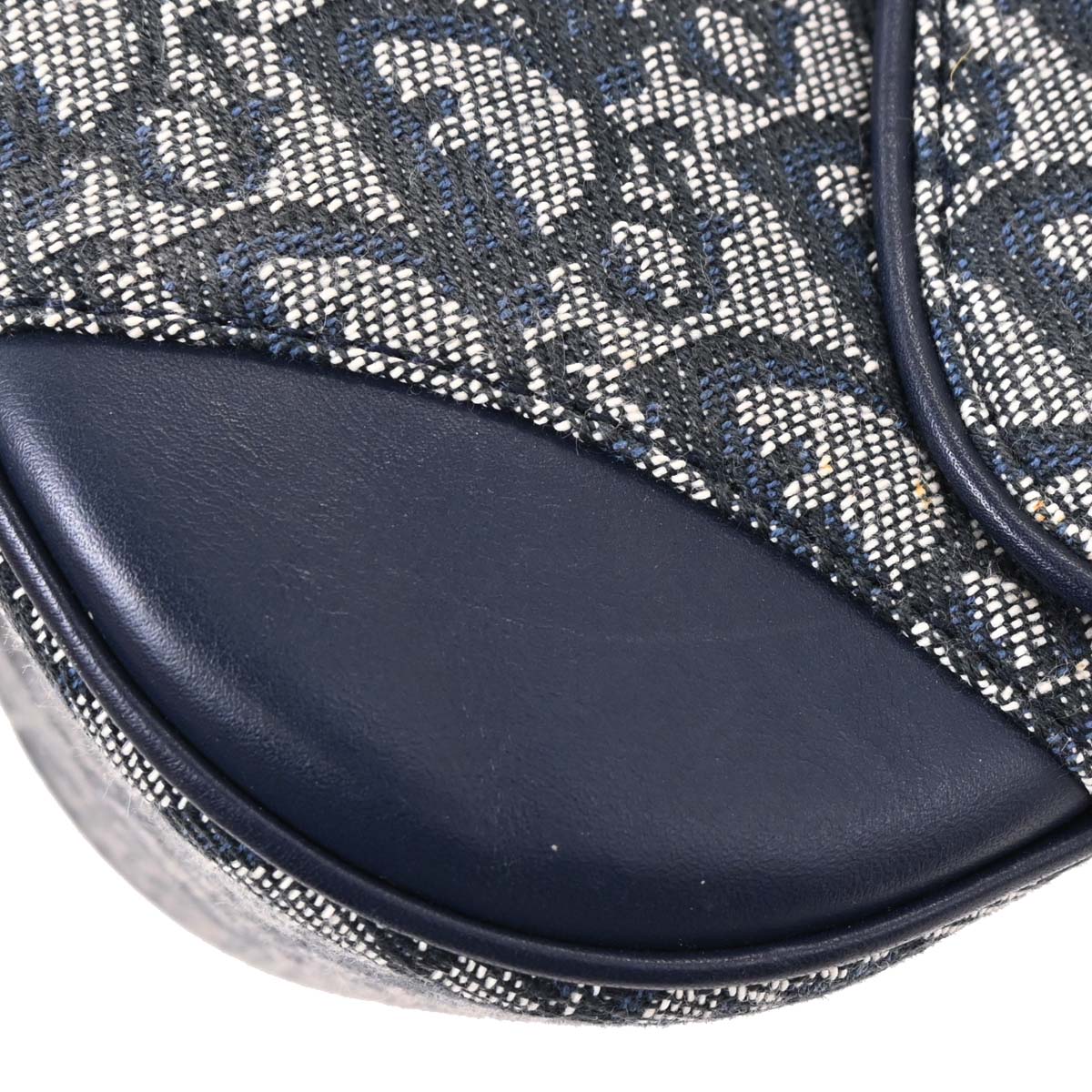 Christian Dior Navy Double Saddle Trotter Handbag