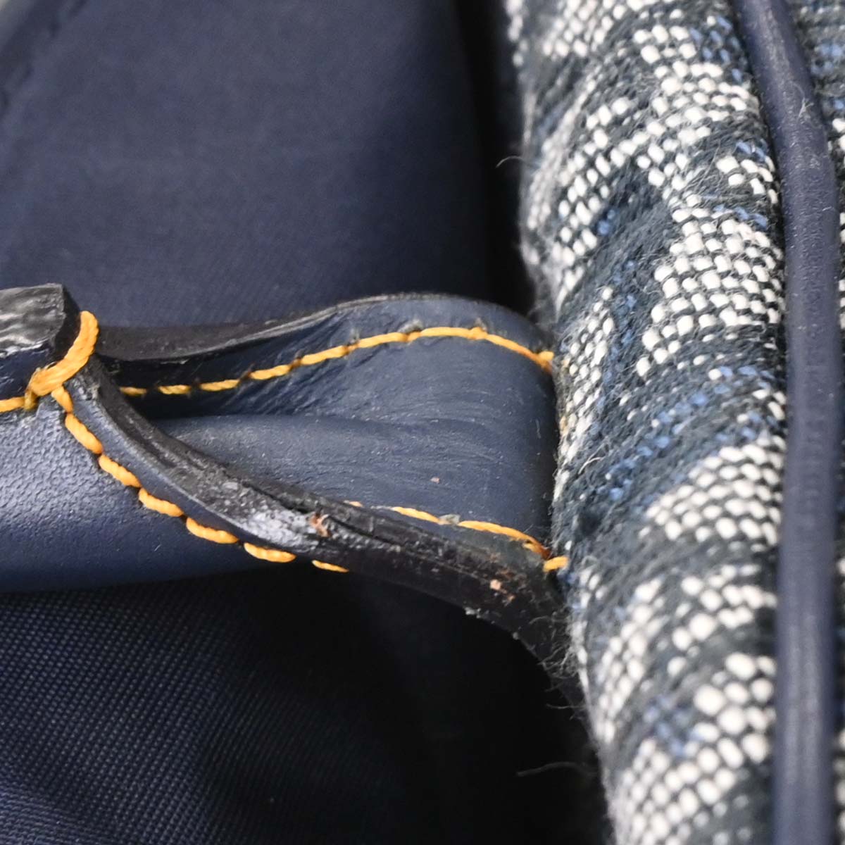 Christian Dior Navy Double Saddle Trotter Handbag