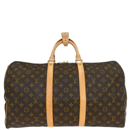 Louis Vuitton Monogram Keepall 50 Duffle Travel Handbag M41426