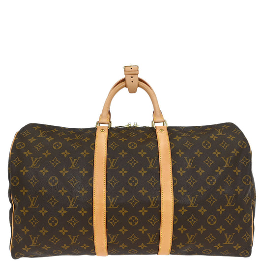 Louis Vuitton Monogram Keepall 50 Duffle Travel Handbag M41426