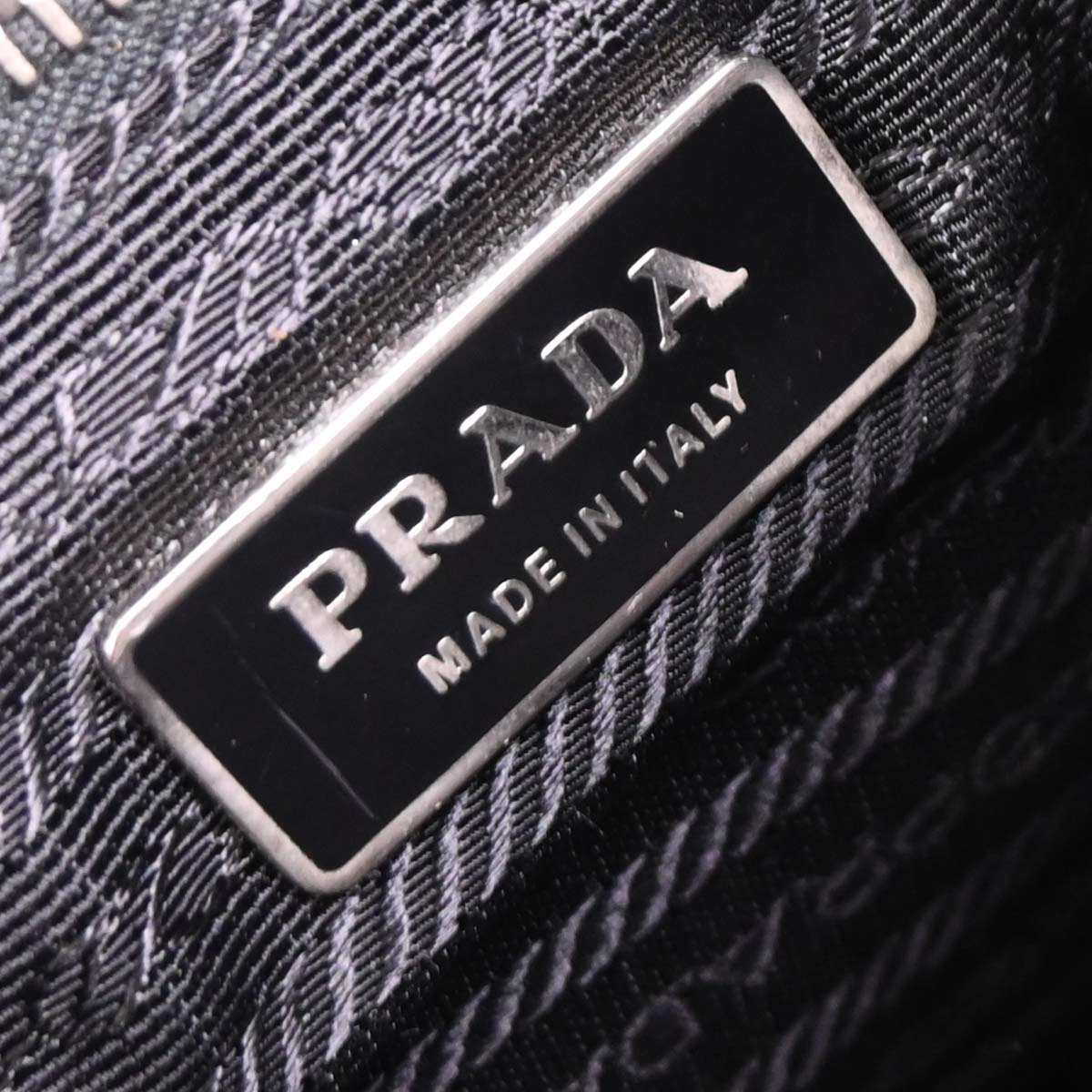 Prada Black Nylon Leather Shoulder Bag