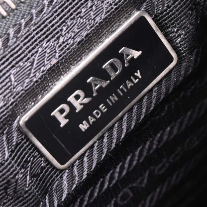 Prada Black Nylon Leather Shoulder Bag