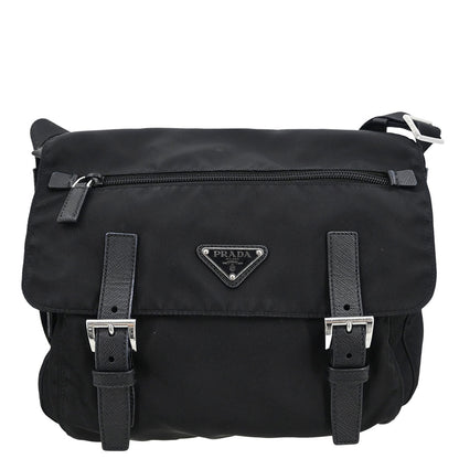 Prada * Black Nylon Shoulder Bag