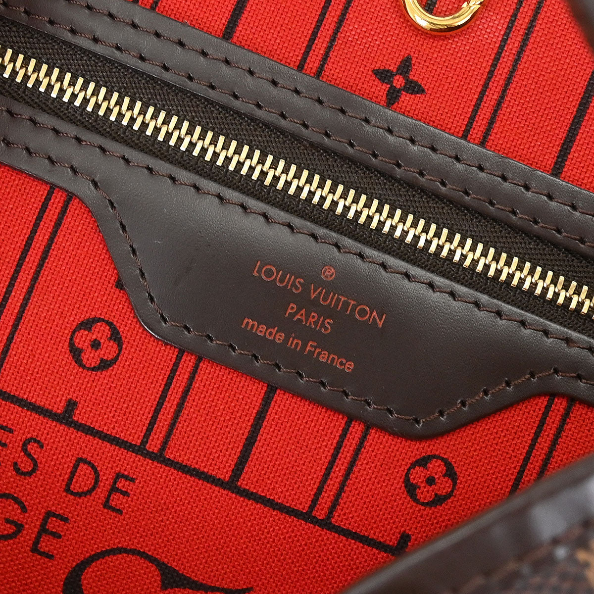 Louis Vuitton Damier Neverfull MM Shoulder Tote Bag N51105