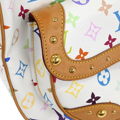 Louis Vuitton White Multicolor Rita 2way Shoulder Handbag M40125
