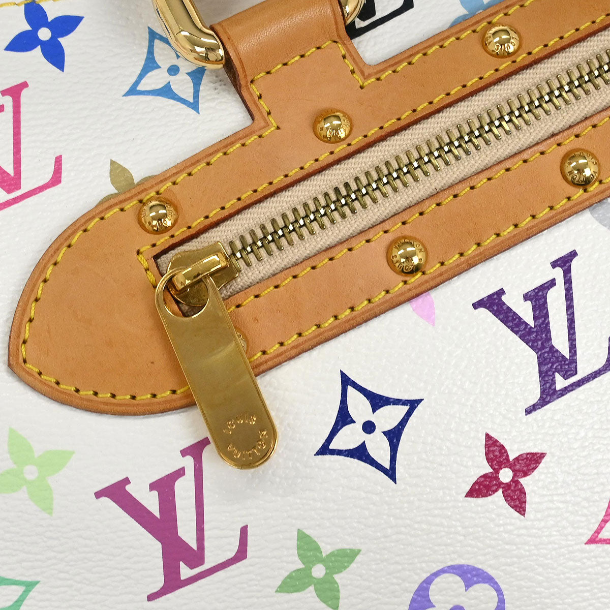 Louis Vuitton White Multicolor Rita 2way Shoulder Handbag M40125