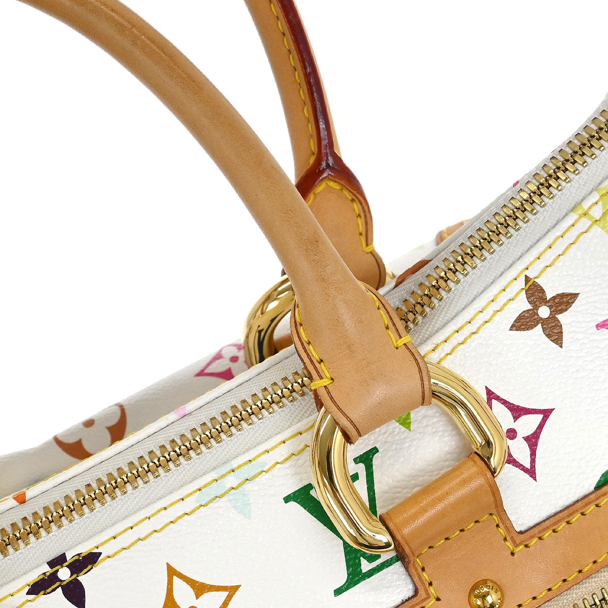 Louis Vuitton White Multicolor Rita 2way Shoulder Handbag M40125