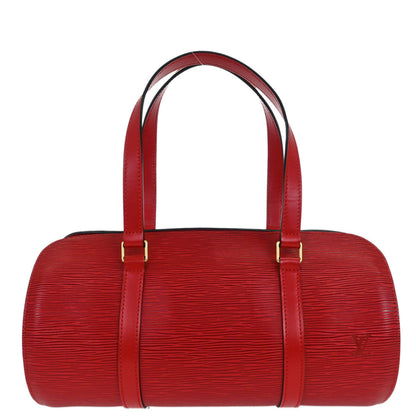 Louis Vuitton Red Epi Soufflot Handbag M52227