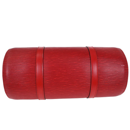 Louis Vuitton Red Epi Soufflot Handbag M52227